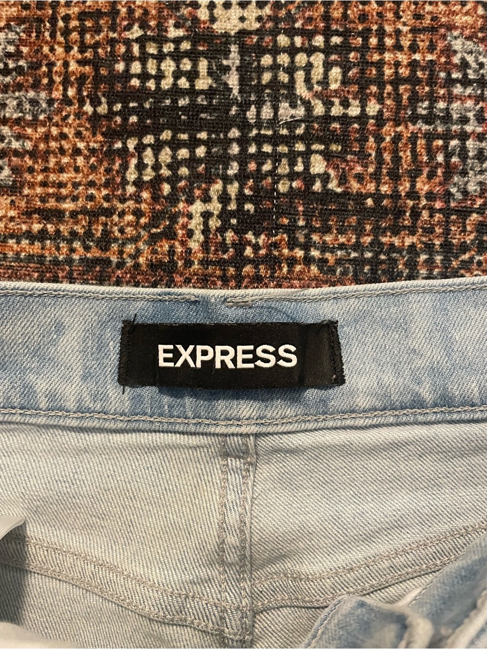 Express Cropped Wide Leg High Rise Jeans - Picture 2 of 4